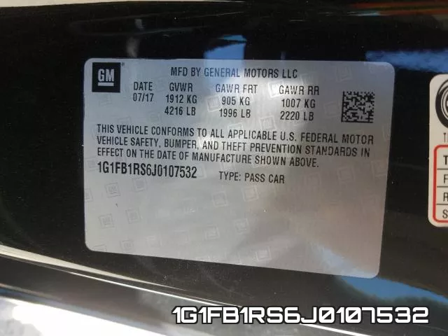 1G1FB1RS6J0107532 фото 2