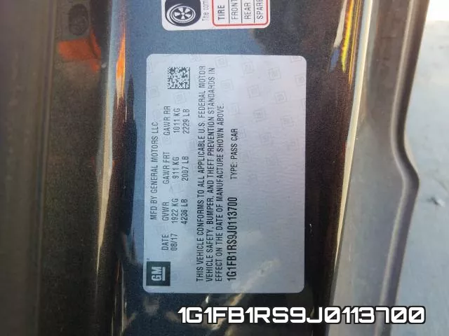 1G1FB1RS9J0113700 фото 2