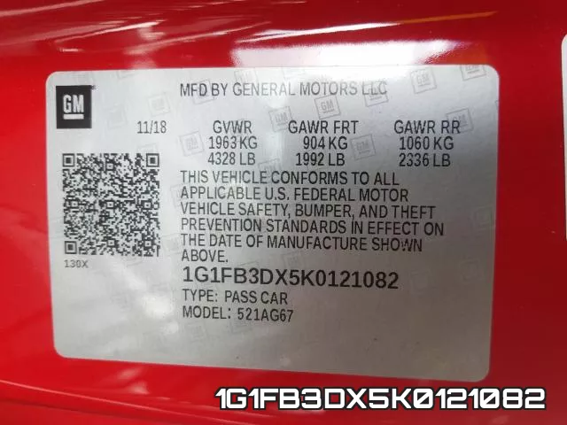 1G1FB3DX5K0121082 фото 2