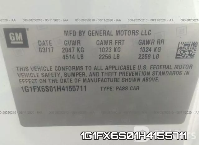 1G1FX6S01H4155711 фото 10