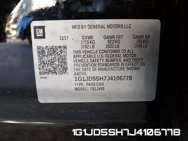1G1JD5SH7J4106778 фото 2