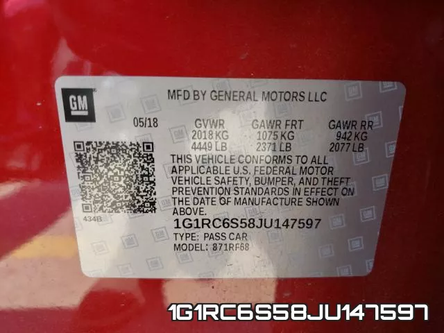 1G1RC6S58JU147597 фото 2