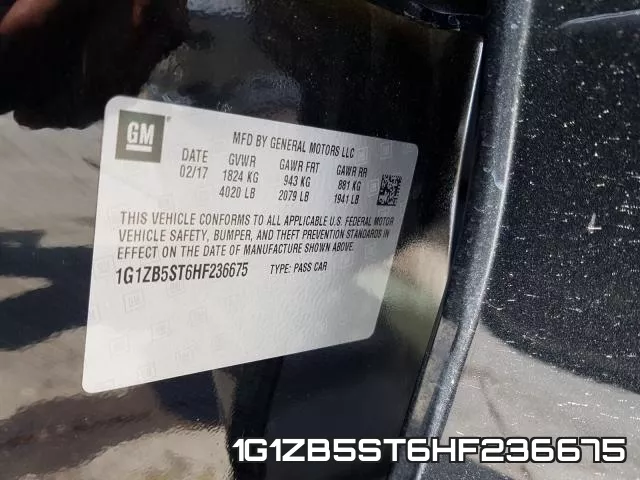 1G1ZB5ST6HF236675 фото 2