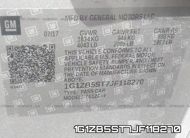 1G1ZB5ST7JF118270 фото 10