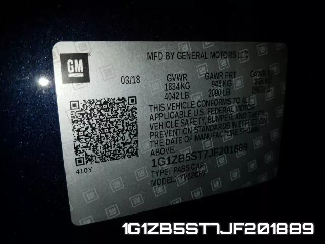 1G1ZB5ST7JF201889 фото 2