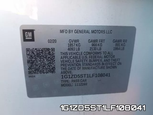 1G1ZD5ST1LF108041 фото 2