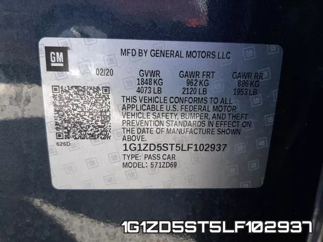 1G1ZD5ST5LF102937 фото 2