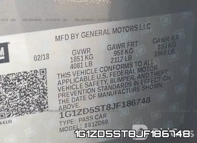 1G1ZD5ST8JF186748 фото 10