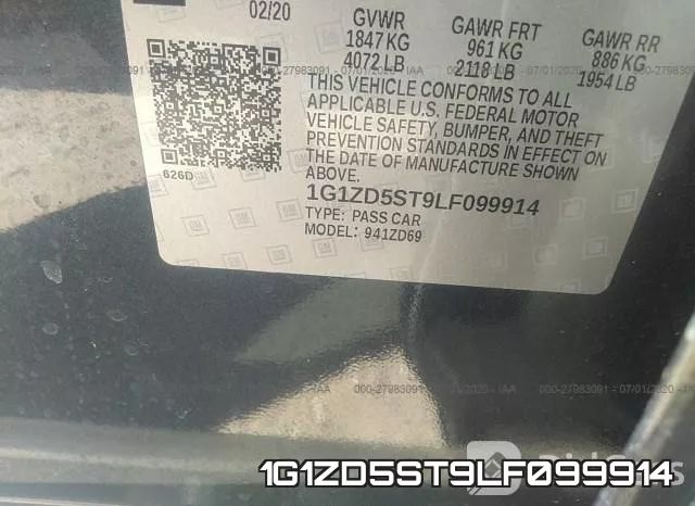 1G1ZD5ST9LF099914 фото 10