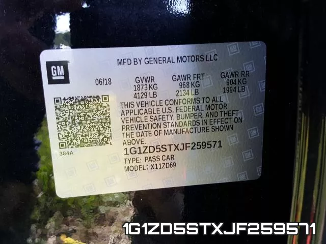 1G1ZD5STXJF259571 фото 2