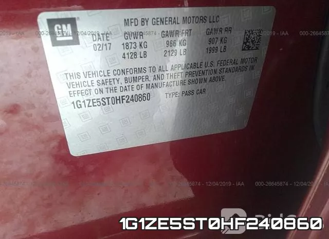1G1ZE5ST0HF240860 фото 10