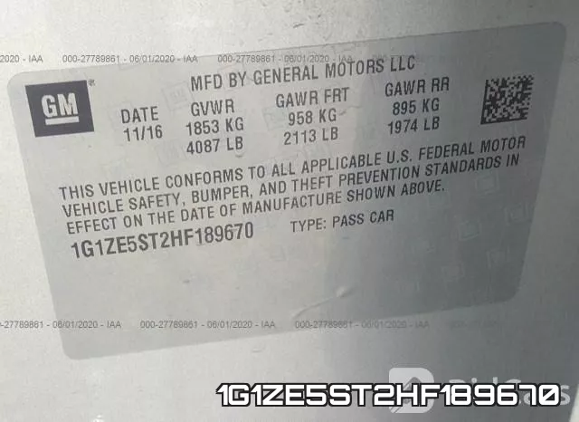 1G1ZE5ST2HF189670 фото 10