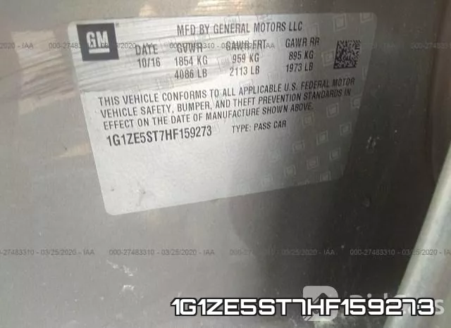 1G1ZE5ST7HF159273 фото 10