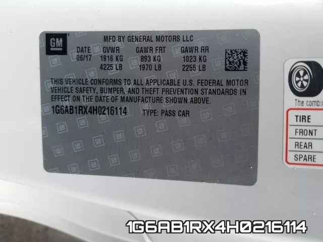 1G6AB1RX4H0216114 фото 2