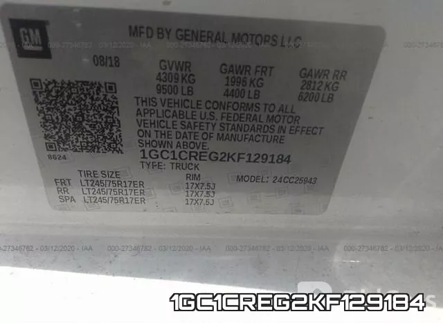 1GC1CREG2KF129184 фото 10
