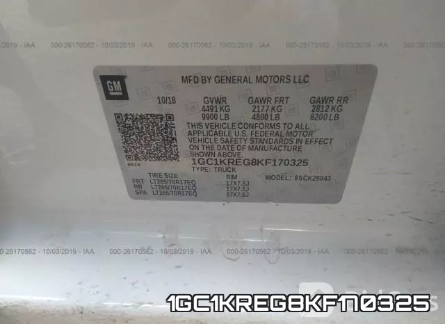1GC1KREG8KF170325 фото 10