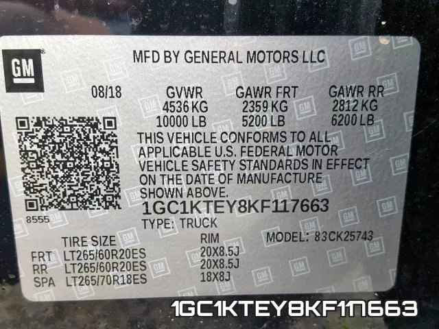 1GC1KTEY8KF117663 фото 2