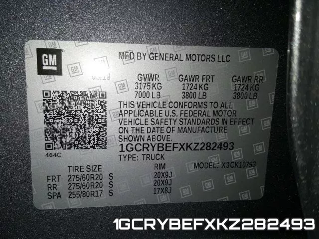 1GCRYBEFXKZ282493 фото 2