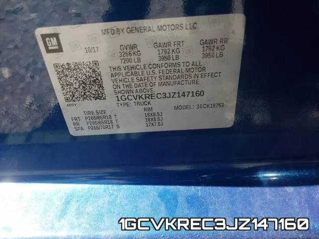 1GCVKREC3JZ147160 фото 2