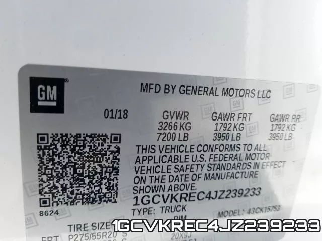 1GCVKREC4JZ239233 фото 2