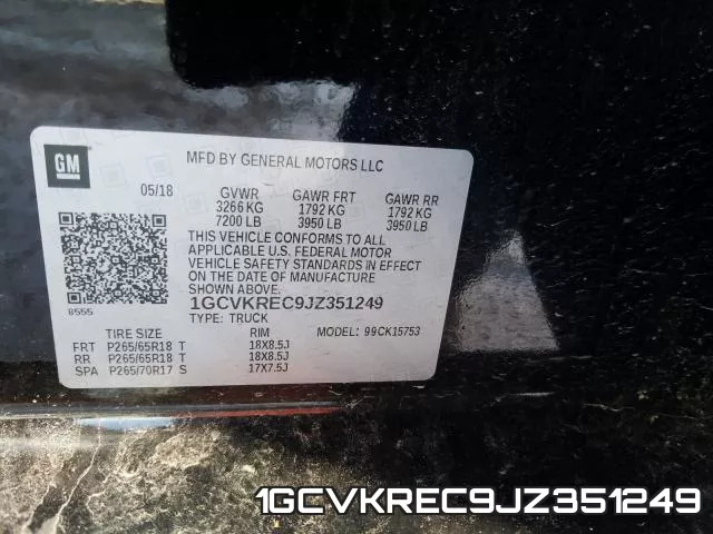 1GCVKREC9JZ351249 фото 2