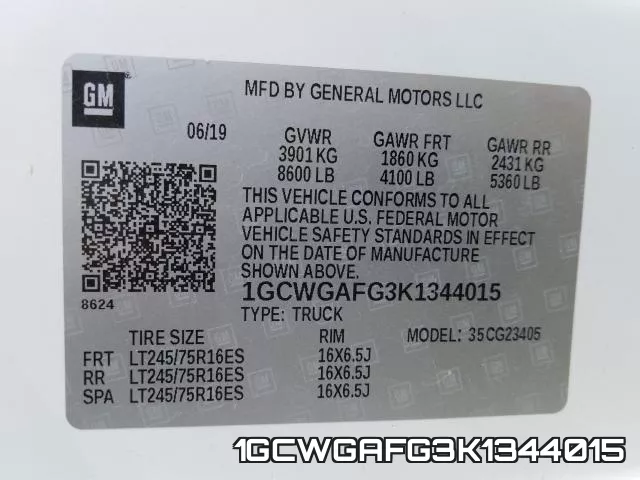 1GCWGAFG3K1344015 фото 2