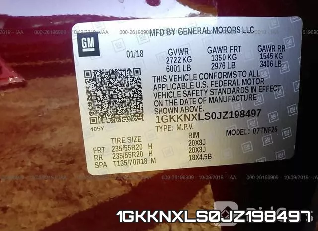 1GKKNXLS0JZ198497 фото 10