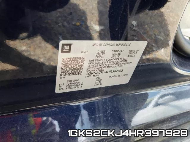 1GKS2CKJ4HR397928 фото 2