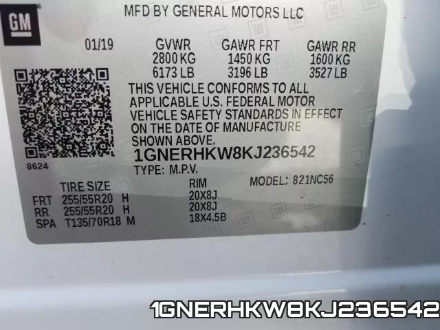 1GNERHKW8KJ236542 фото 2