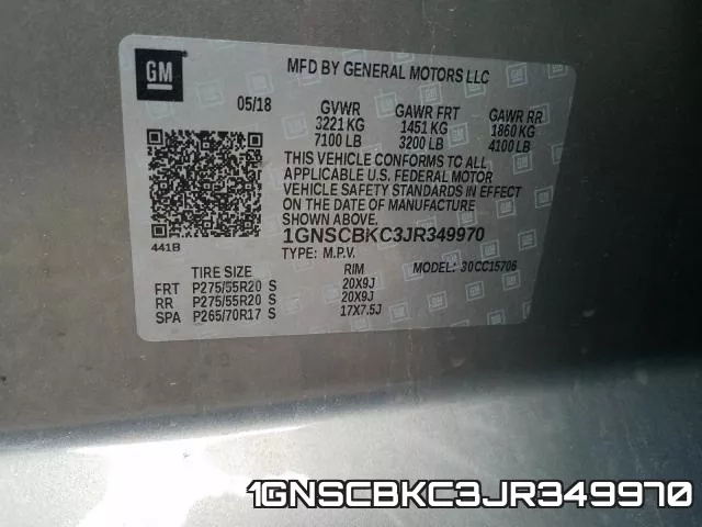 1GNSCBKC3JR349970 фото 2