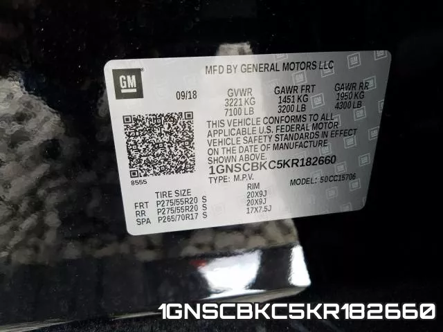 1GNSCBKC5KR182660 фото 2