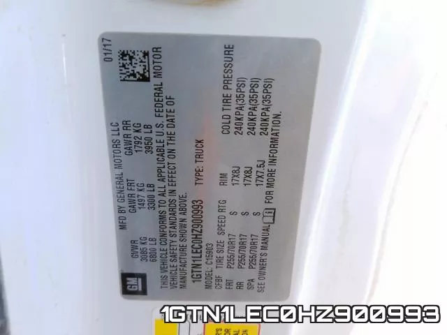 1GTN1LEC0HZ900993 фото 2