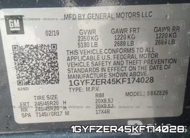 1GYFZER45KF174028 фото 10