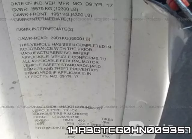 1HA3GTCG0HN009357 фото 10