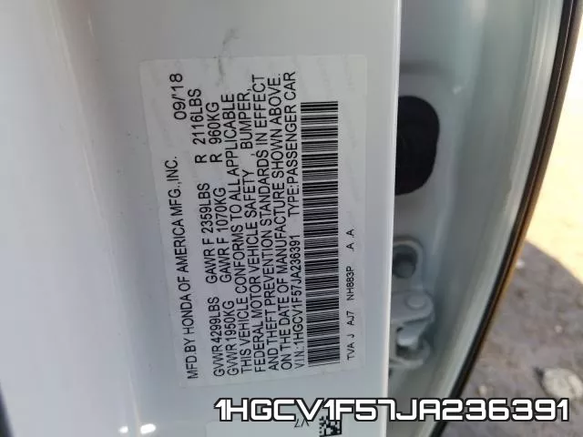 1HGCV1F57JA236391 фото 2