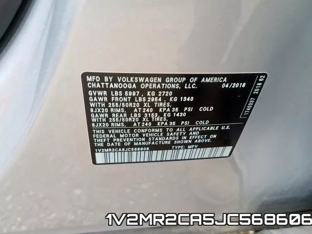 1V2MR2CA5JC568606 фото 2