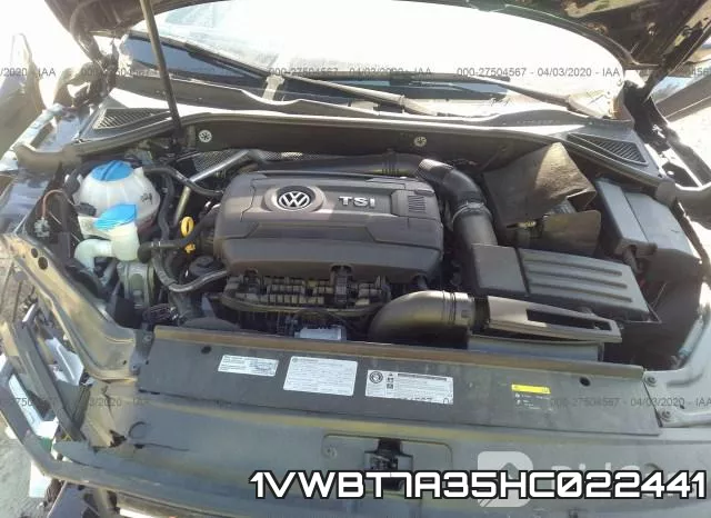 1VWBT7A35HC022441 фото 2