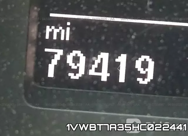 1VWBT7A35HC022441 фото 8