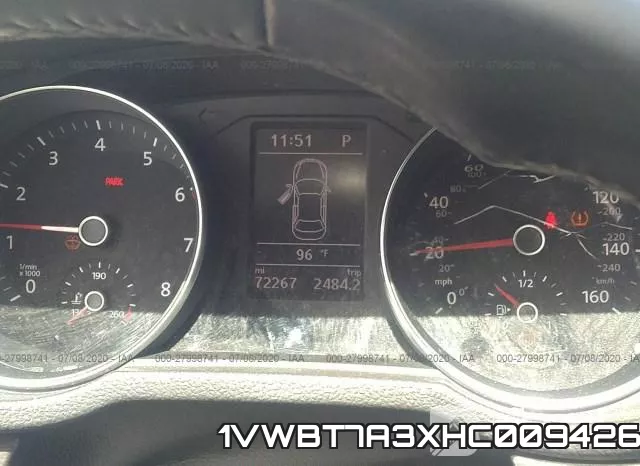 1VWBT7A3XHC009426 фото 8