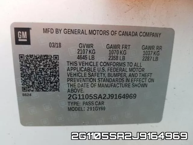 2G1105SA2J9164969 фото 2