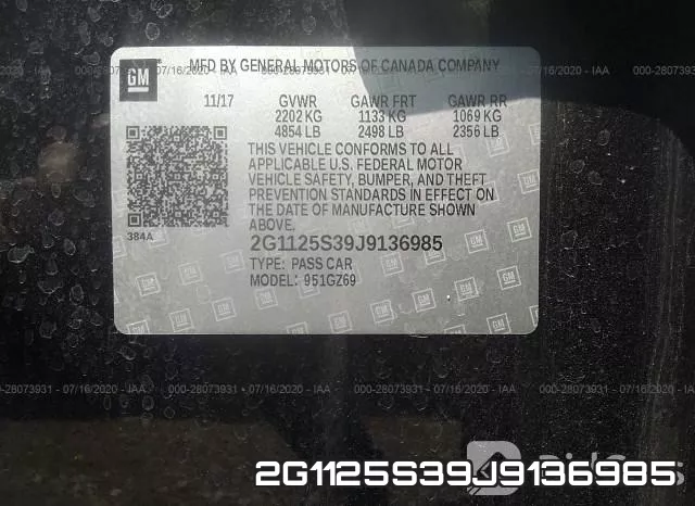 2G1125S39J9136985 фото 10