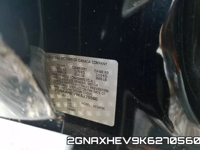 2GNAXHEV9K6270560 фото 2