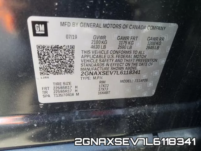 2GNAXSEV7L6118341 фото 2