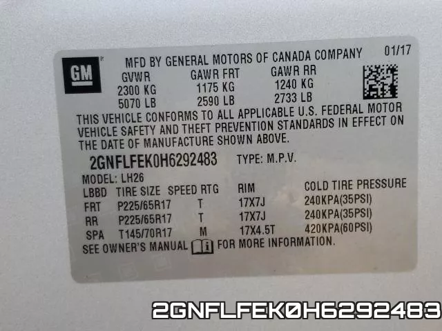 2GNFLFEK0H6292483 фото 2