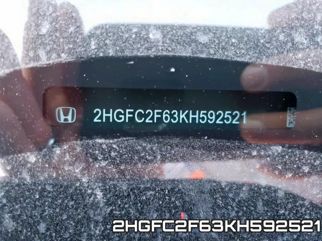 2HGFC2F63KH592521 фото 2