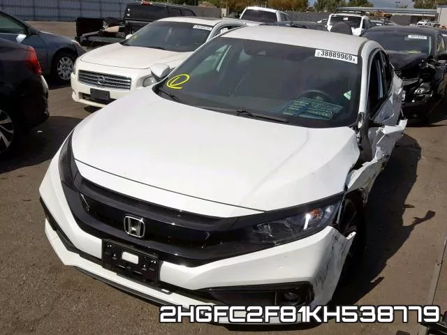 2HGFC2F81KH538779 фото 3