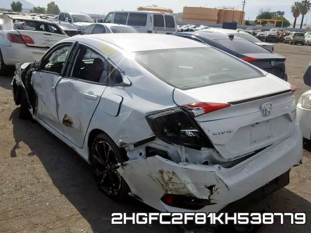 2HGFC2F81KH538779 фото 4
