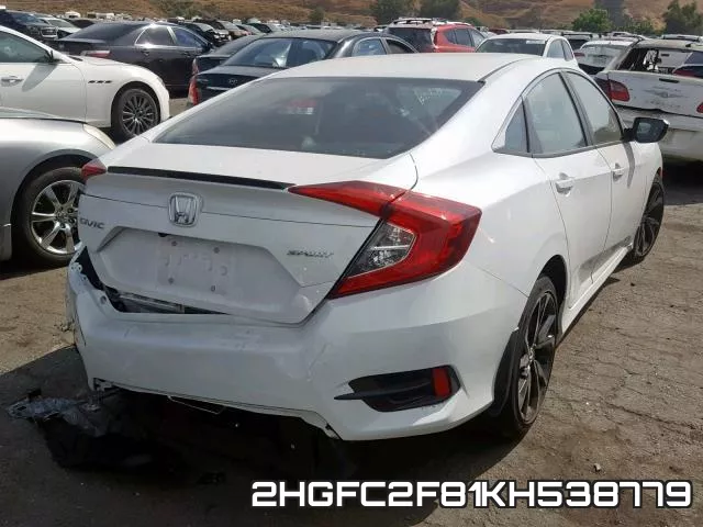 2HGFC2F81KH538779 фото 5
