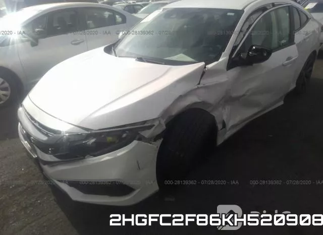 2HGFC2F86KH520908 фото 7