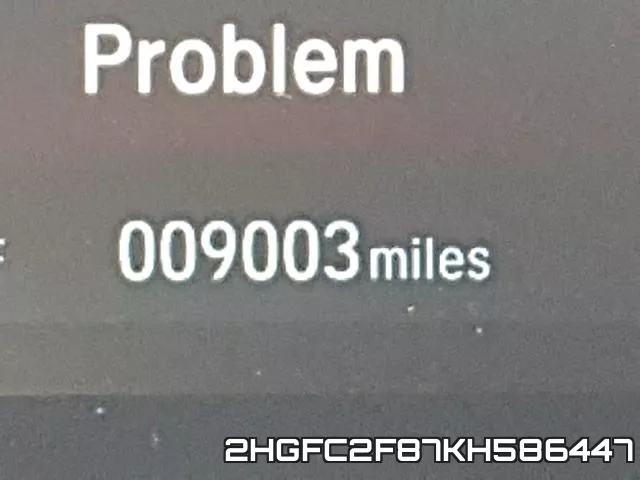 2HGFC2F87KH586447 фото 9